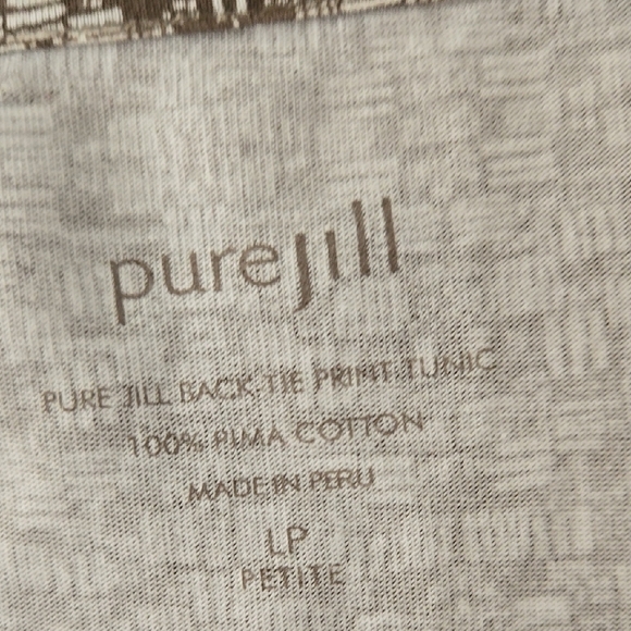 Pure Jill By J.JILL, Patterned Long Sleeve Women's Top Size Large P. - Picture 2 of 4